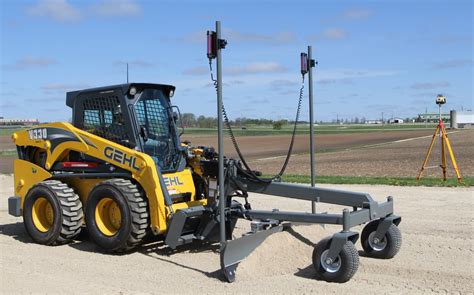 cat skid steer laser level|skid steer motor grader attachment.